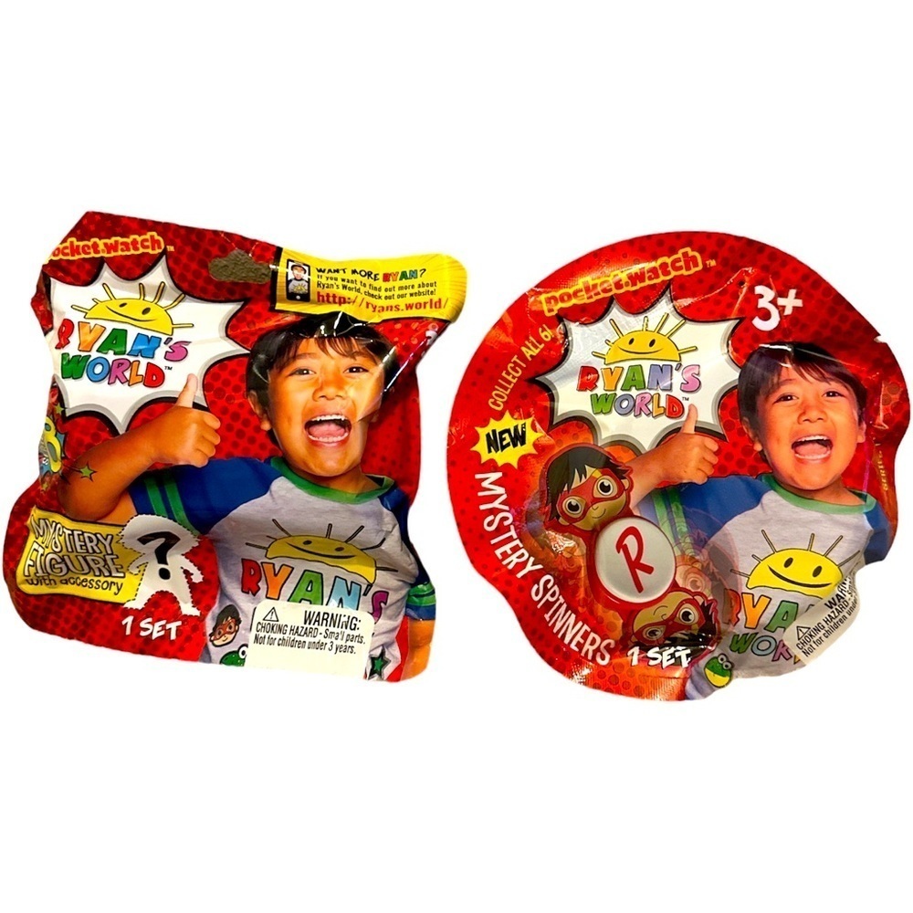Ryan's World Mystery Spinner series 1 & Ryan’s world mystery figure series 8